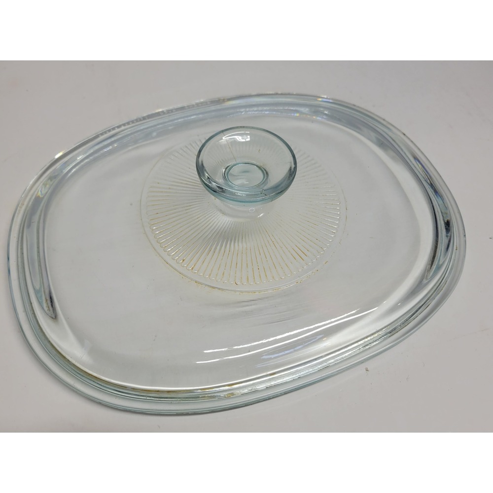 Pyrex‎ Glass Oval Casserole Dish Lid F12C Clear Replacement Cookware